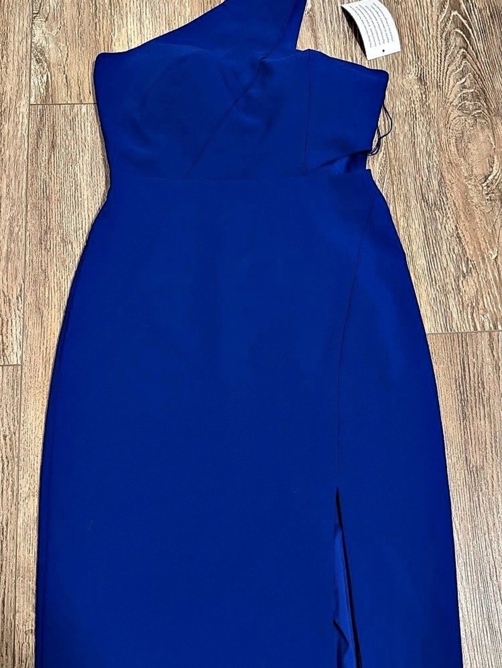 Aidan Mattox One-Shoulder Maxi Dress in Blue Size 4 NWT